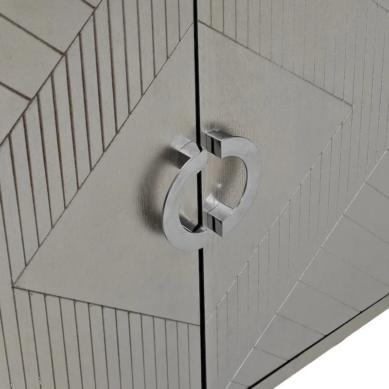 Buffet/vaisselier élégant et fonctionnel à 4 portes