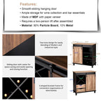 Buffet bar industriel moderne Glitzhome 32,25H