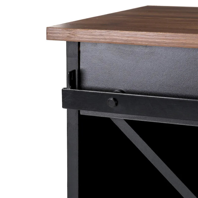 Buffet bar industriel moderne Glitzhome 32,25H