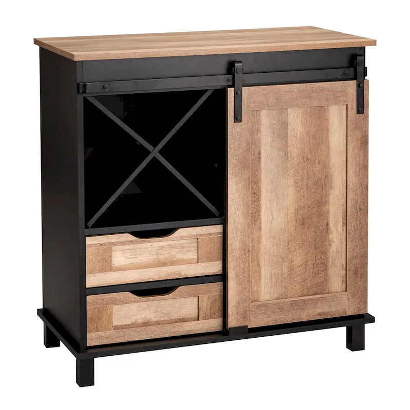 Buffet bar industriel moderne Glitzhome 32,25H