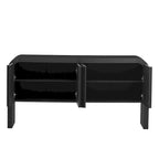 Buffet à rayures de 63 pouces avec étagères réglables