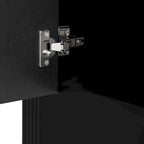 Buffet à rayures de 63 pouces avec étagères réglables