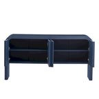 Buffet à rayures de 63 pouces avec étagères réglables