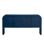 Buffet à rayures de 63 pouces avec étagères réglables