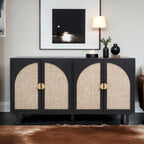 Armoire à 4 portes, idéale pour une chambre, un salon ou un bureau.