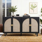 Armoire à 4 portes, idéale pour une chambre, un salon ou un bureau.