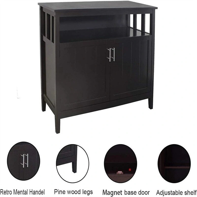 Buffet de cuisine avec rangement - 40 cm (P) x 101,5 cm (L) x 87 cm (H)