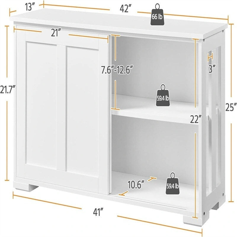 Buffet de cuisine avec rangement - 13 cm (P) x 42 cm (L) x 24,8 cm (H)