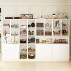 Buffet et vitrine modulaires - Design modulaire en blanc immaculé