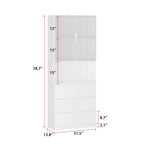 Buffet et vitrine modulaires - Design modulaire en blanc immaculé