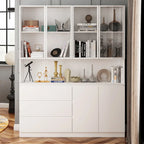 Buffet et vitrine modulaires - Design modulaire en blanc immaculé