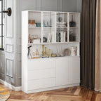 Buffet et vitrine modulaires - Design modulaire en blanc immaculé