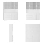 Buffet et vitrine modulaires - Design modulaire en blanc immaculé