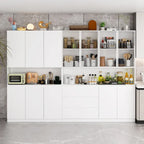 Buffet et vitrine modulaires - Design modulaire en blanc immaculé