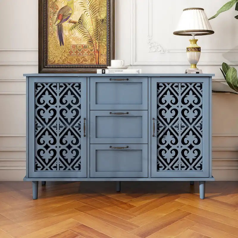 Buffet à 2 portes et 3 tiroirs