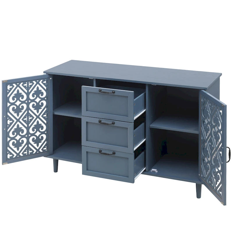 Buffet à 2 portes et 3 tiroirs