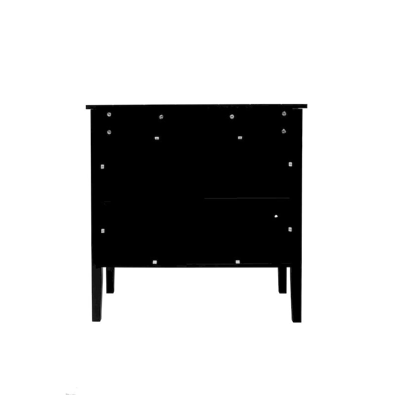 Buffet en bois à 2 portes, style vintage, idéal pour salon, salle à manger ou bureau.