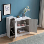 Meuble bar, vitrine de rangement pour bouteilles de vin, capacité de 4 bouteilles - Chêne blanc