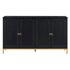 Buffet/vaisselier avec plateau en faux marbre et grand espace de rangement pour salle à manger (59,30 €).
