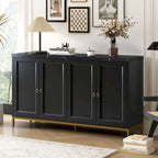 Buffet/vaisselier avec plateau en faux marbre et grand espace de rangement pour salle à manger (59,30 €).