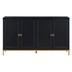 Buffet/vaisselier avec plateau en faux marbre et grand espace de rangement pour salle à manger (59,30 €).