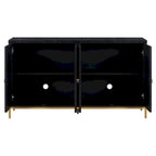 Buffet/vaisselier avec plateau en faux marbre et grand espace de rangement pour salle à manger (59,30 €).