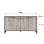 Buffet d'appoint style ferme en bois
