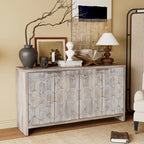 Buffet d'appoint style ferme en bois