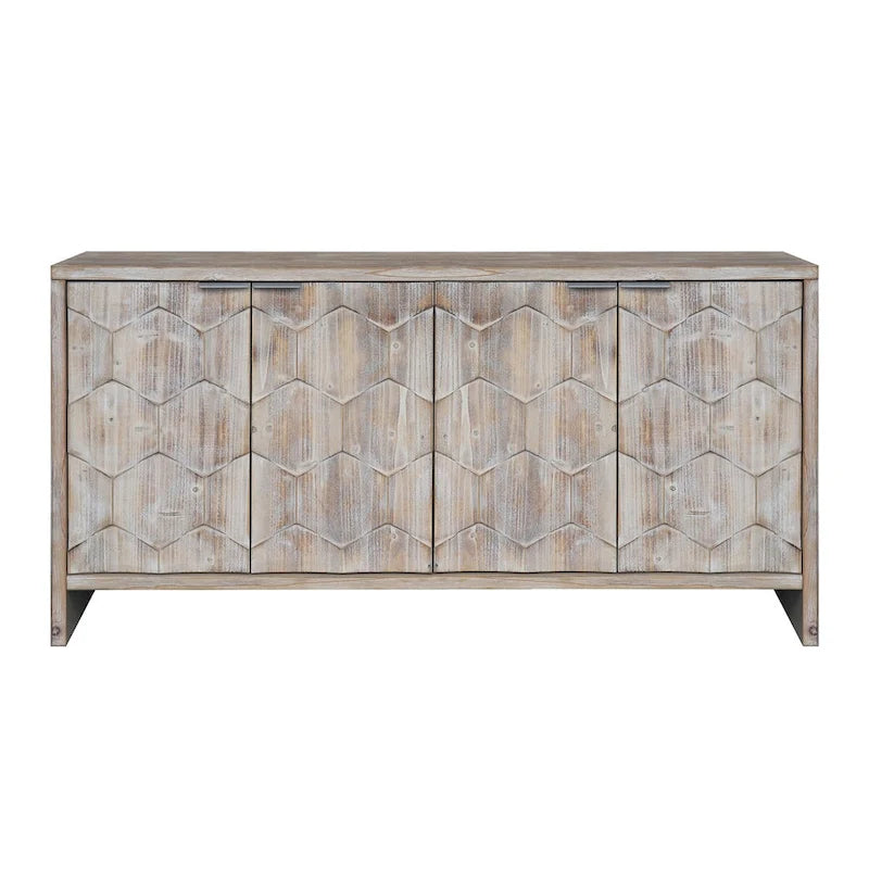 Buffet d'appoint style ferme en bois
