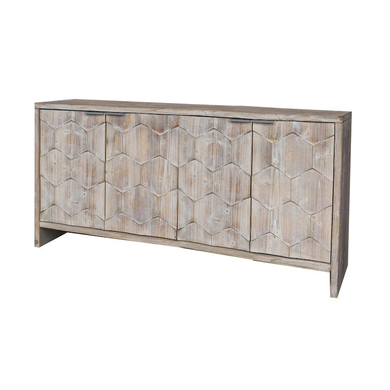 Buffet d'appoint style ferme en bois