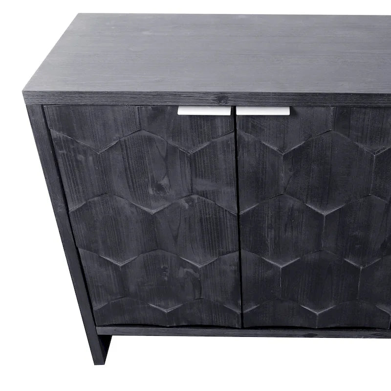 Buffet d'appoint style ferme en bois