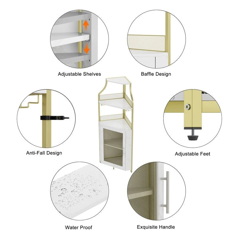 casier à vin d'angle