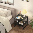 Table d'appoint avec station de recharge - 51 cm (P) x 51 cm (L) x 53 cm (H)