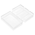 Ensemble de rangements transparents pour tiroirs de bureau