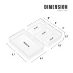 Ensemble de rangements transparents pour tiroirs de bureau