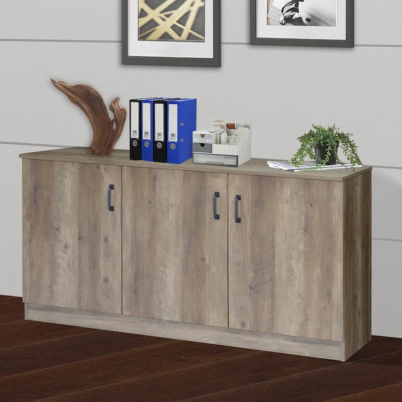 Saint Birch Alaska 3-Door Credenza Storage Cabinet