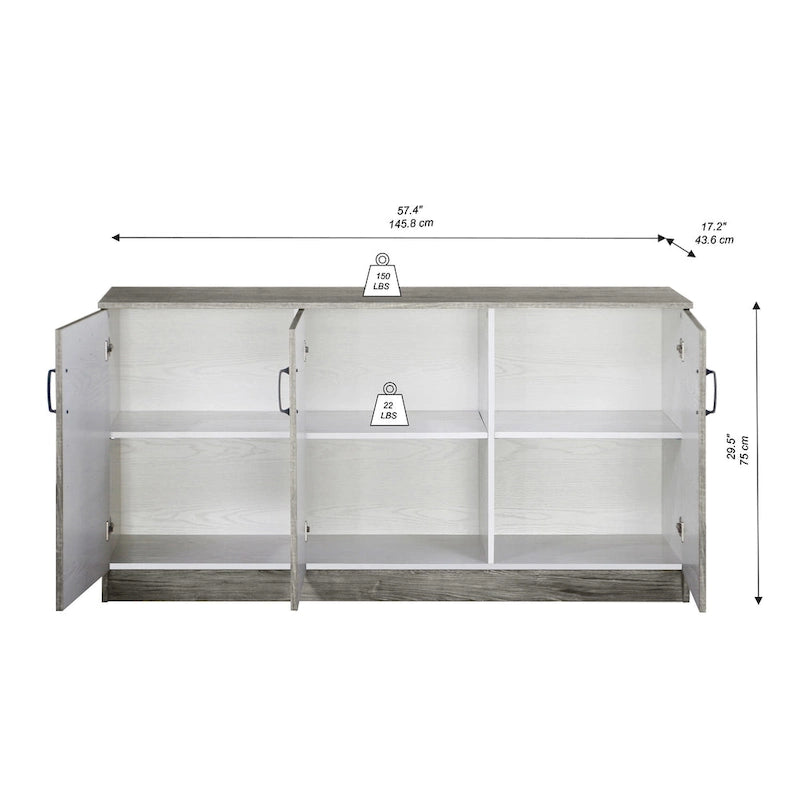 Crédence à 3 portes Saint Birch Alaska