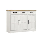 Buffet de style campagnard avec 3 tiroirs et 3 portes