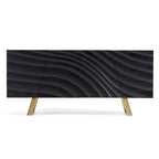 Buffet Modrest Finley style Mid-Century noir et or