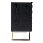 Buffet Modrest Finley style Mid-Century noir et or