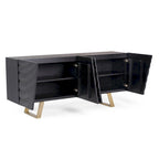 Buffet Modrest Finley style Mid-Century noir et or