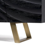 Buffet Modrest Finley style Mid-Century noir et or