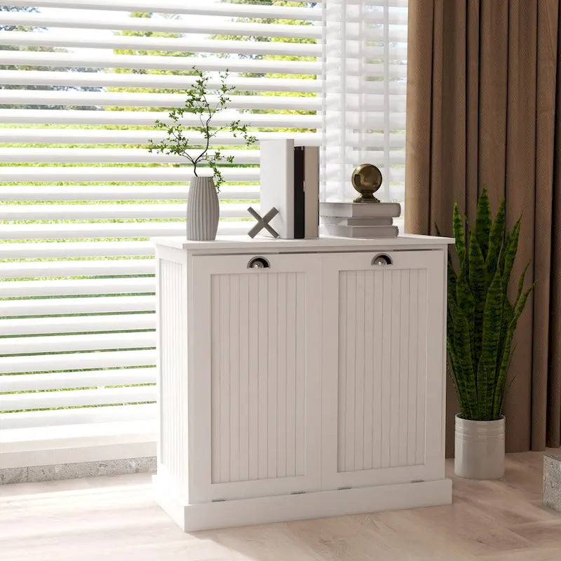 Armoire de tri du linge à deux compartiments basculants