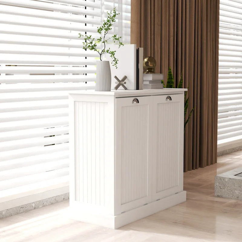Armoire de tri du linge à deux compartiments basculants