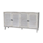 Buffet/meuble de service en bois à 4 portes persiennes