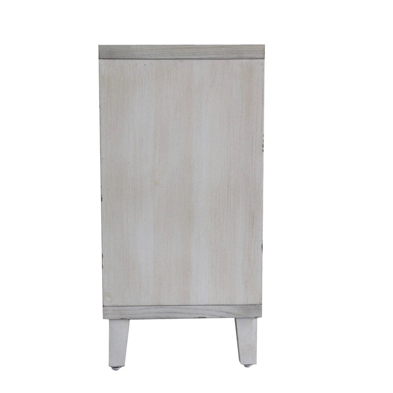 Buffet/meuble de service en bois à 4 portes persiennes