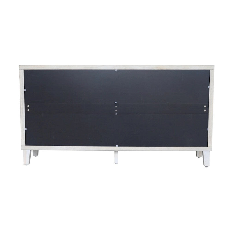 Buffet/meuble de service en bois à 4 portes persiennes
