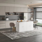 Buffet blanc avec de nombreux compartiments de rangement pour la maison moderne - 63