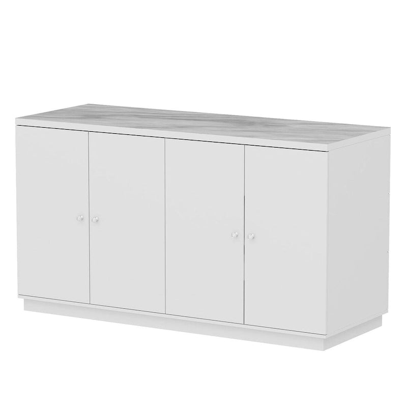 Buffet blanc avec de nombreux compartiments de rangement pour la maison moderne - 63