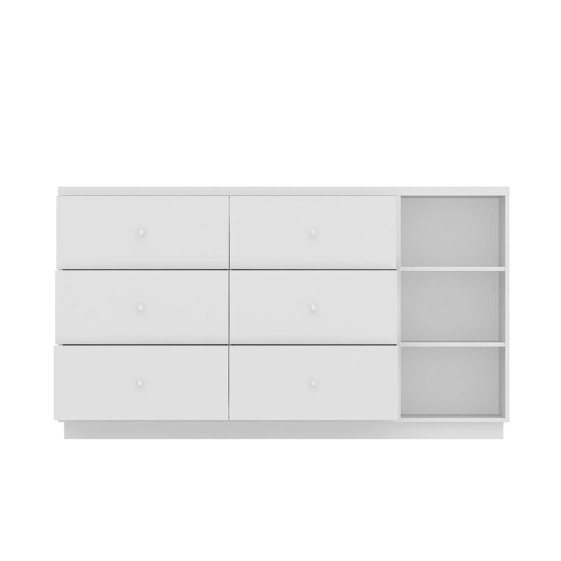 Buffet blanc avec de nombreux compartiments de rangement pour la maison moderne - 63